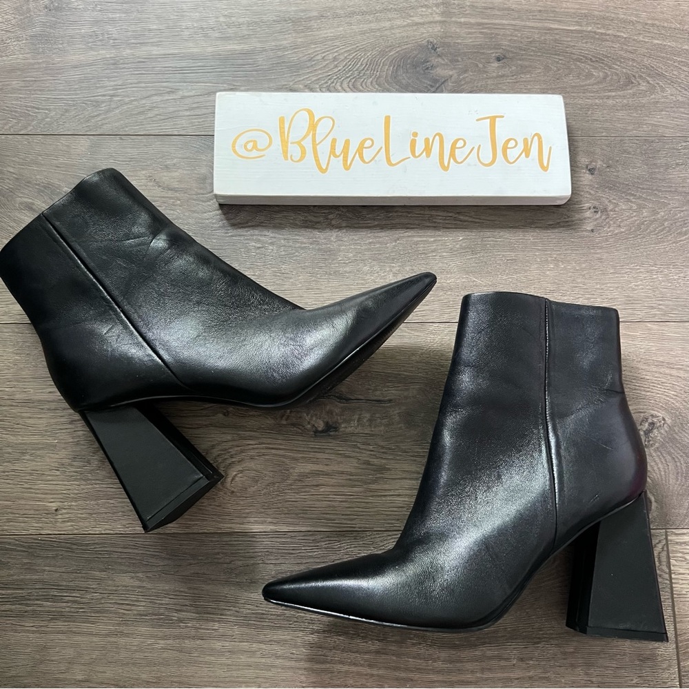 Marc Fisher Black Ankle Boots